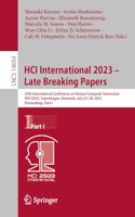 Hci International 2023 - Late Breaking Papers