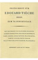 Festschrift fuer Edouard Tieche