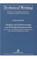 Ansaetze zur Verbesserung von Technikdokumentation