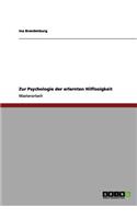Zur Psychologie der erlernten Hilflosigkeit
