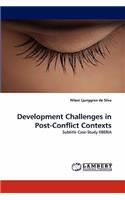 Development Challenges in Post-Conflict Contexts