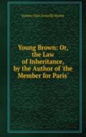 Young Brown: Or, the Law of Inheritance, by the Author of 'the Member for Paris'.