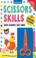 Animal Friends Scissors Skills Activity Book for Kids Age 4 - 7 years | With Child- Safe Scissors, Games and Mask