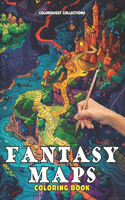 Fantasy Maps Coloring Book