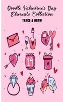 Doodle Valentine's Day Elements Collection Trace & Draw