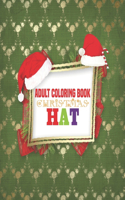 Adult Coloring Book Christmas Hat