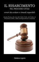 IL RISARCIMENTO NEL PROCESSO CIVILE -errori da evitare, e rimedi esperibili-: (Guida Pratica alla luce del Codice Civile, del Codice di Procedura Civile, e della Giurisprudenza in materia)