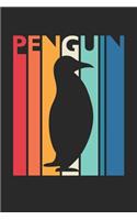 Gift for Animal Lover - Colorful Penguin Diary - Vintage Penguin Notebook - Retro Penguin Journal: Unruled Blank Journey Diary, 110 page, Lined, 6x9 (15.2 x 22.9 cm)