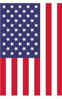 American Flag Notebook: USA Patriotic Composition Note Book For Men, Women, Kids - US Red White And Blue