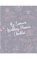 My Summer Wedding Planner Checklist