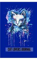 Cat Lovers Journal: Lined Notebook for Journaling and Writing Gift: 6x9 Inch, 103 Custom Pages