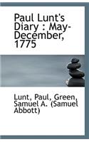 Paul Lunt's Diary