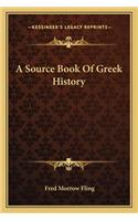 Source Book Of Greek History