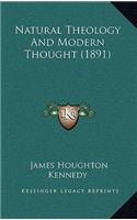Natural Theology and Modern Thought (1891)