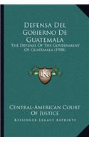 Defensa Del Gobierno De Guatemala