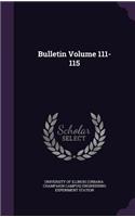 Bulletin Volume 111-115