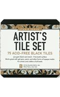 Studio Series Artist's Tile Set: Black: 75 Acid-Free Black Tiles