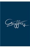 Geoffrey: notebook with the name on the cover, notebook for notes, Journaling