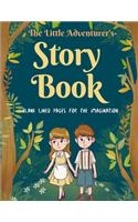 Blank Book For Kids To Write Stories, Little Adventurer's Story Book Notebook For Boys And Girls, 90 Lined Pages For Writing Or Drawing