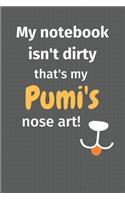 My notebook isn't dirty that's my Pumi's nose art: For Pumi Dog Fans