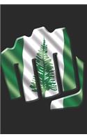 Norfolk Island Notebook: Norfolk Island Notebook - college book - diary - journal - booklet - memo - composition book - 120 sheets - Dot Grid paper 6x9 inch