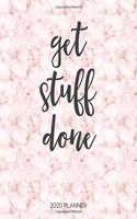 Get Stuff Done 2020 Planner: Dated Weekly Planner With To Do Notes & Inspirational Quotes - Rose Gold Marble(9 Motivational Marble Calendar Planners)