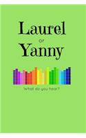 Laurel or Yanny: 100 pages, 6 x 9 inches, funny, meme, wide ruled, lined, blank, journal, diary, planner, composition, notebook(6 Laurel or Yanny)