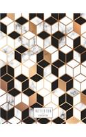 Notebook: Marble cover and Dot Graph Line Sketch pages, Extra large (8.5 x 11) inches, 110 pages, White paper, Sketch, Draw and Paint(1 Marble Notebook)