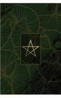 Monogram Pentagram (Neopaganism) Notebook: Blank Journal Diary Memoir Log Logue(46 Luxury Two 150 Lined)