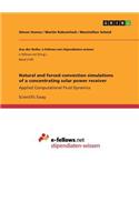 Natural and forced convection simulations of a concentrating solar power receiver