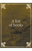 A list of books: (English)