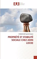 Propriété Et Stabilité Sociale Chez John Locke