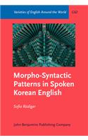 Morpho-Syntactic Patterns in Spoken Korean English