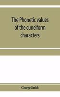 phonetic values of the cuneiform characters