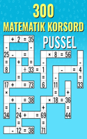 300 Matematik Korsord Pussel