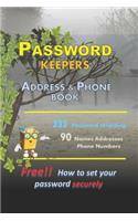 Password Keepers Address and Phone logbook