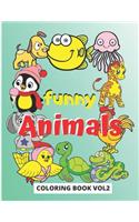 Funny Animals Coloring Book