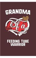 Grandma Of A Feeding Tube Warrior: Feeding Tube Awareness Leopard Buffalo Plaid Family Gift