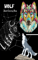 Wolf adult coloring book: 50 Complex Designs For Relaxation and Stress Relief