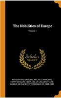 The Nobilities of Europe; Volume 1