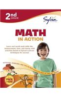 Second Grade Math In Action (Sylvan Workbooks)
