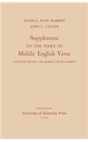 Supplement to the Index of Middle English Verse