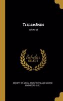 Transactions; Volume 25
