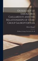 Osteology of Simosaurus Gaillardoti and the Relationships of Stem-group Sauropterygia