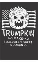 Halloween Trump Pumpkin Notebook Journal