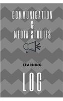 Communication & Media Studies Learning Log: Notebook, 6x9, Cornell notes, 150 pages, white paper, hardy matte cover.