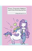 Primary Composition Notebook - Unicorn and Mermaid