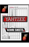 Yahtzee Score Sheets: 100 Yahtzee Score Pads, Game Record Score Keeper Book, Score Card