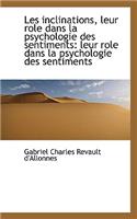 Les Inclinations, Leur Role Dans La Psychologie Des Sentiments: Leur Role Dans La Psychologie Des Se