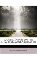 A Commentary on the New Testament, Volume III: (English)